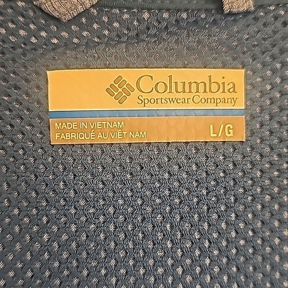 Baby Blue with coral snaps  light weight hooded top. - Picture 4 of 5